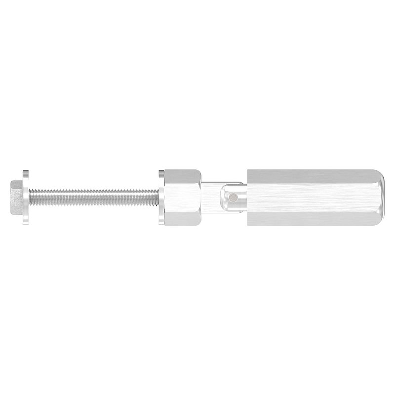 Embout fileté à monter soi-même avec articulation, pour câble 5mm, V2A