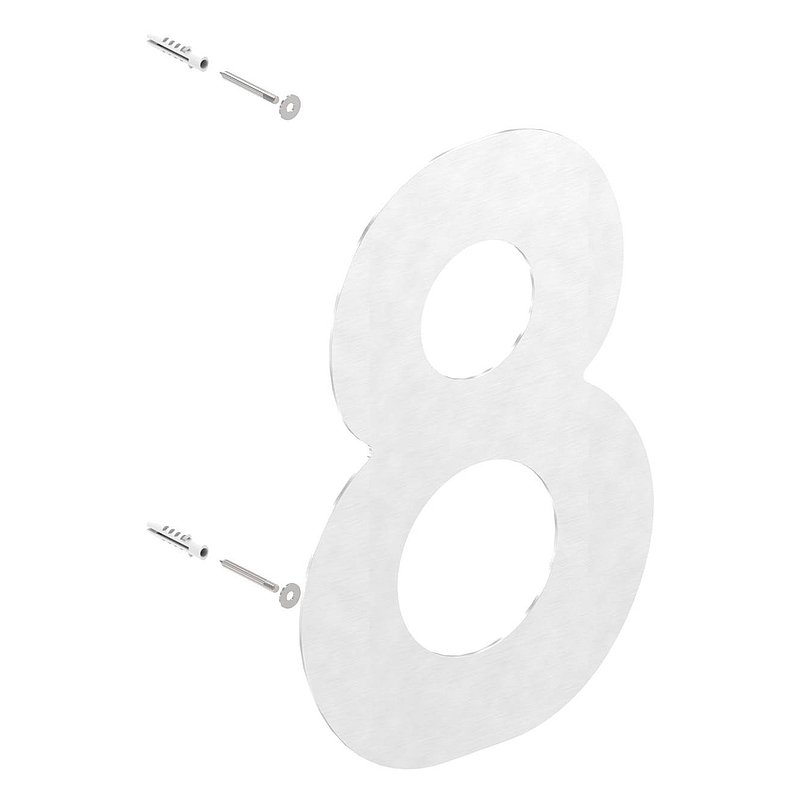 house number 8 - "large", AISI304