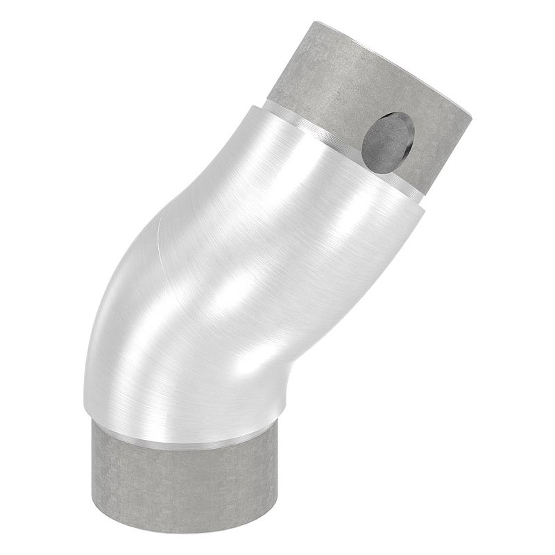 Rohrbogen 90°, verstellbar, für Rohr 48,3x2,0mm, V2A