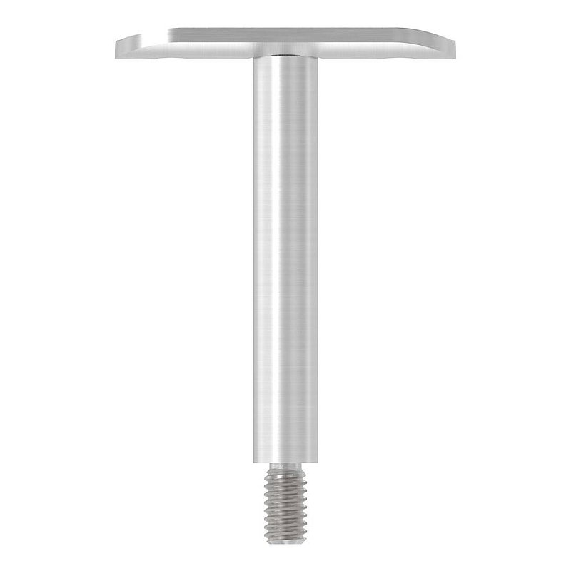 Pin Ø 12mm with handrail connection plate 42.4mm, AISI304
