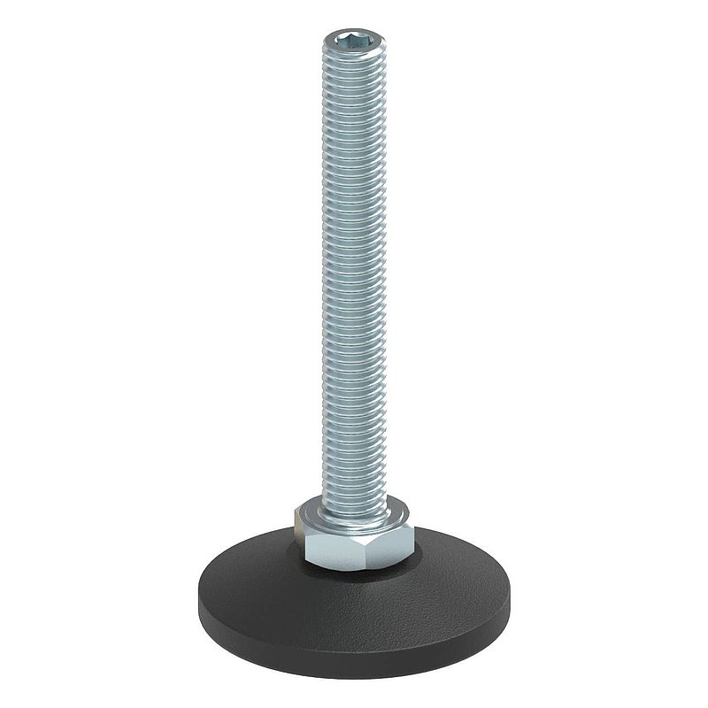 Stellfuß mit Justierschraube mit Innensechskant
