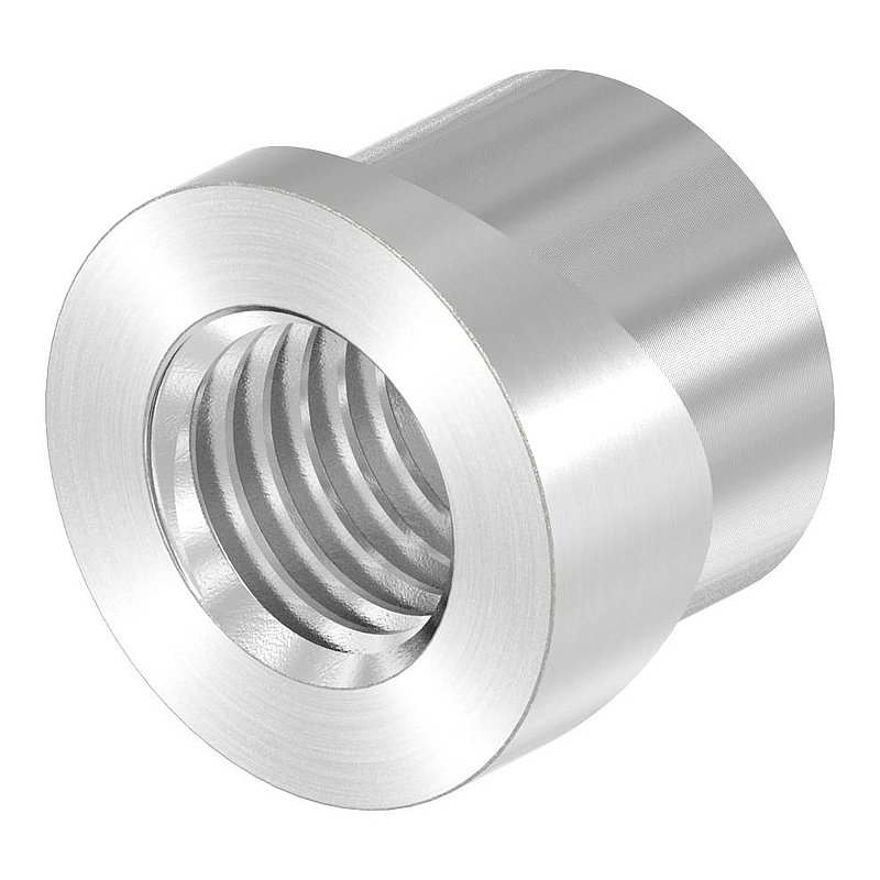 Douille taraudée, adapté au gond 120-M12-VA, pour tube Ø 26,9mm, V2A