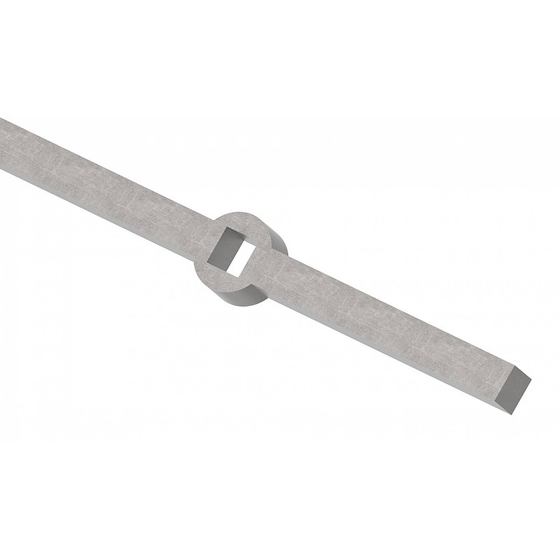 Lochleiste S235JR, 14x14mm, Lochabstand 220mm, 2000mm