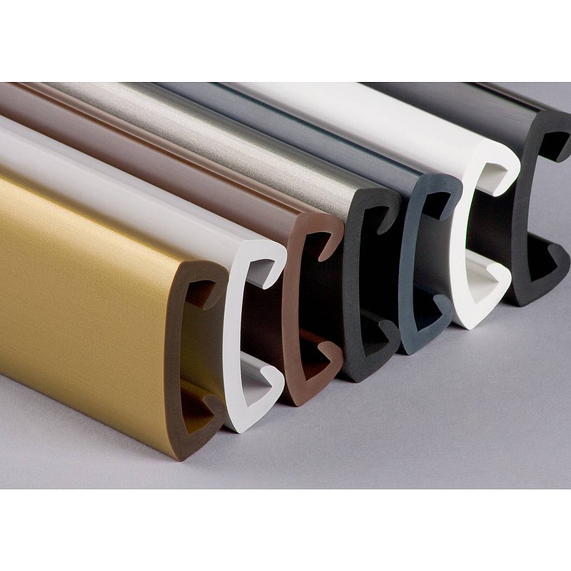 Kunststoffhandlauf für 40x8mm, schwarz