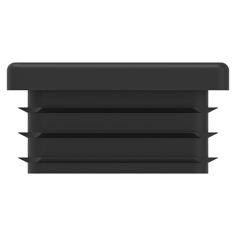 Plastic end cap for rectangular tube 60x40mm