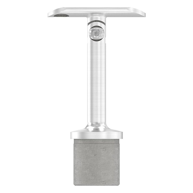 Rohrabschlussstopfen mit Gelenk und Platte, für 33,7x2,0mm, V2A