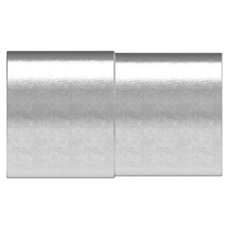 Connecting piece from 42.4x2.5mm to 42.4x2.0mm, AISI304