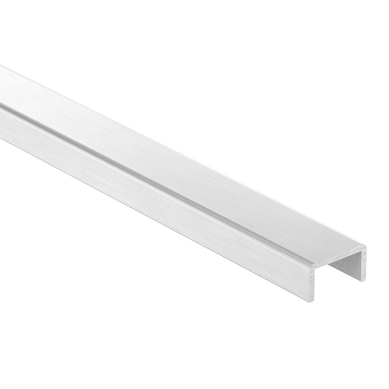 Aluminium-U-Profil, 22x12x2mm, L: 3000mm