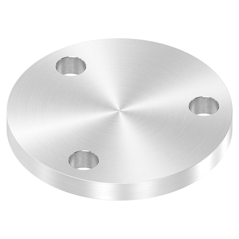 Ankerplatte Ø 100x10mm, mit Rundschliff, V2A