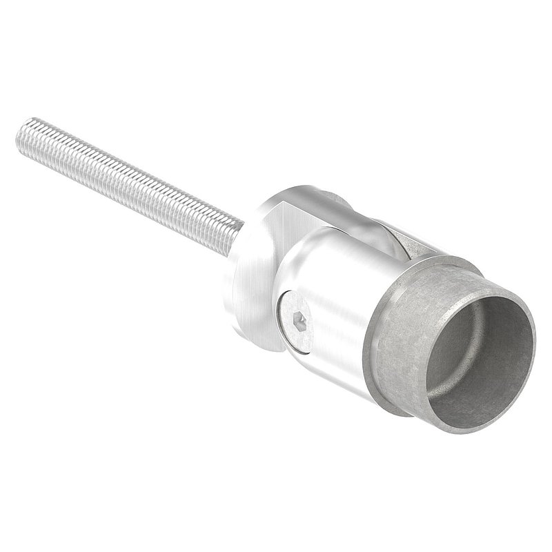 Wandhalter mit Gelenk zum Einbetonieren für Rohr 42,4x2,0mm, V2A