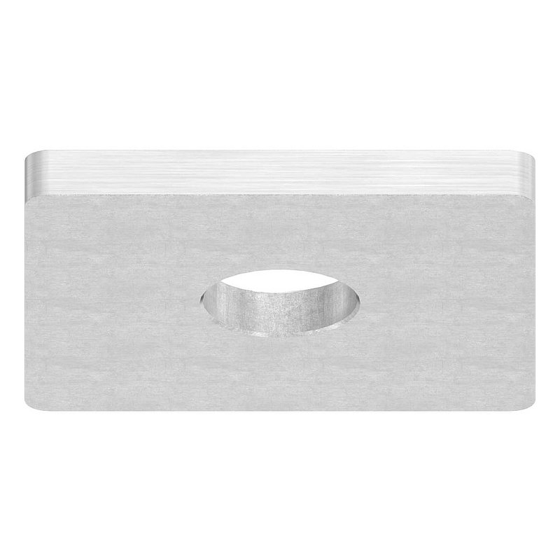 Einsteckkappe für Quadratrohr 40x40 mit Bohrung, V2A