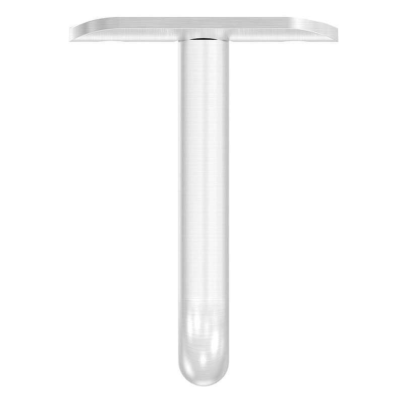 Bügel Ø 12mm mit Handlaufanschlussplatte 42,4mm, V2A