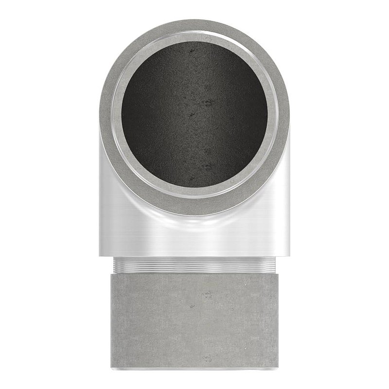 Eckstück 90° kurz, für Rohr 33,7 x 2,0mm, V2A