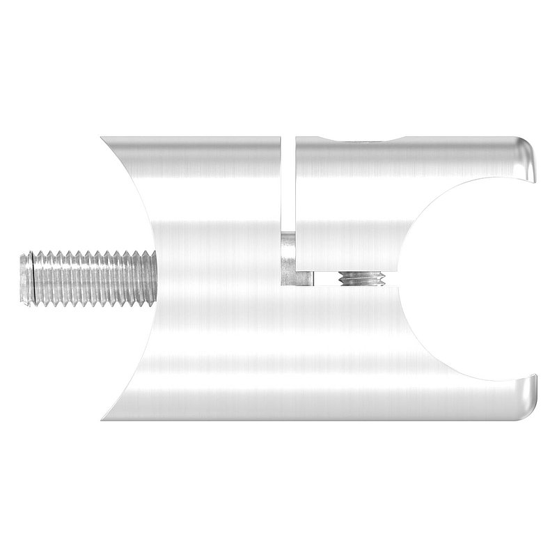 Halter für rundes Klemmprofil 21,3mm Anschluss: 42,4mm, V2A