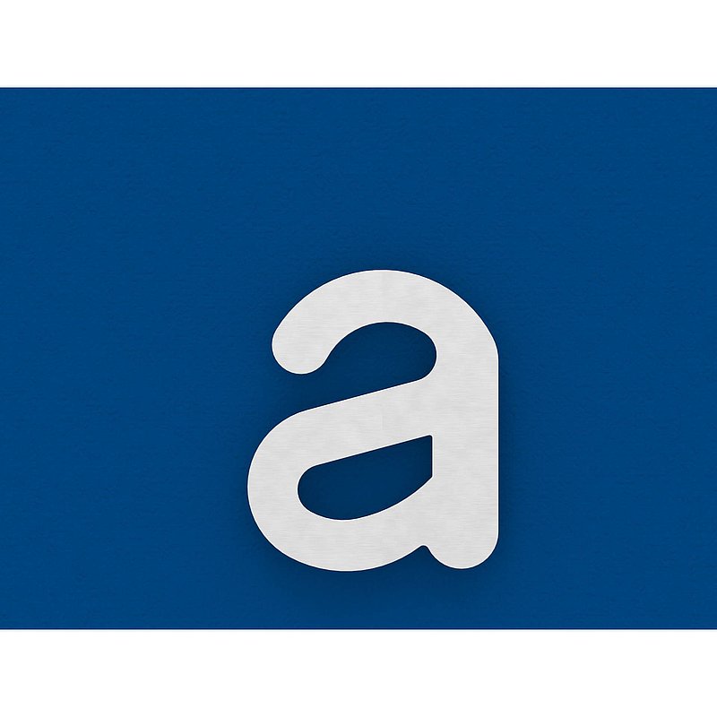 house number a - "large", AISI304