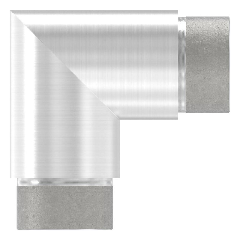 Corner piece 90°, for tube 42.4x2.5mm, AISI304