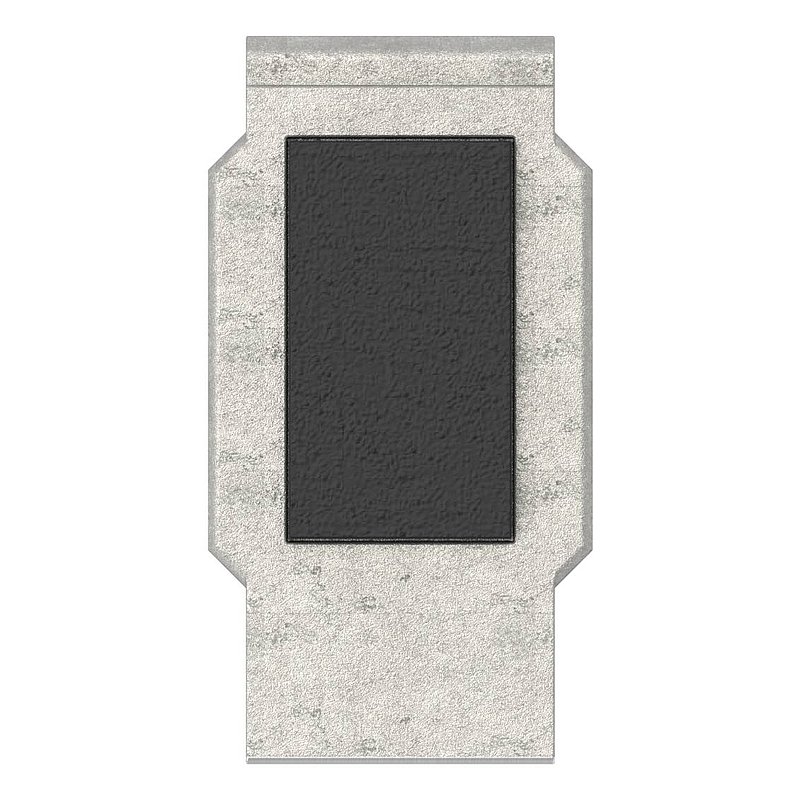 Sicherungsplatte für Mod. 45 für verstellbare Glasklemme , V4A