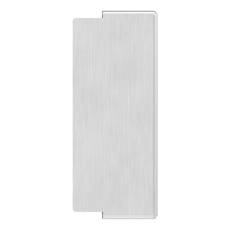 Gâche de serrure rectangulaire, acier inoxydable, avec entraxe 72mm, 30mm, V2A