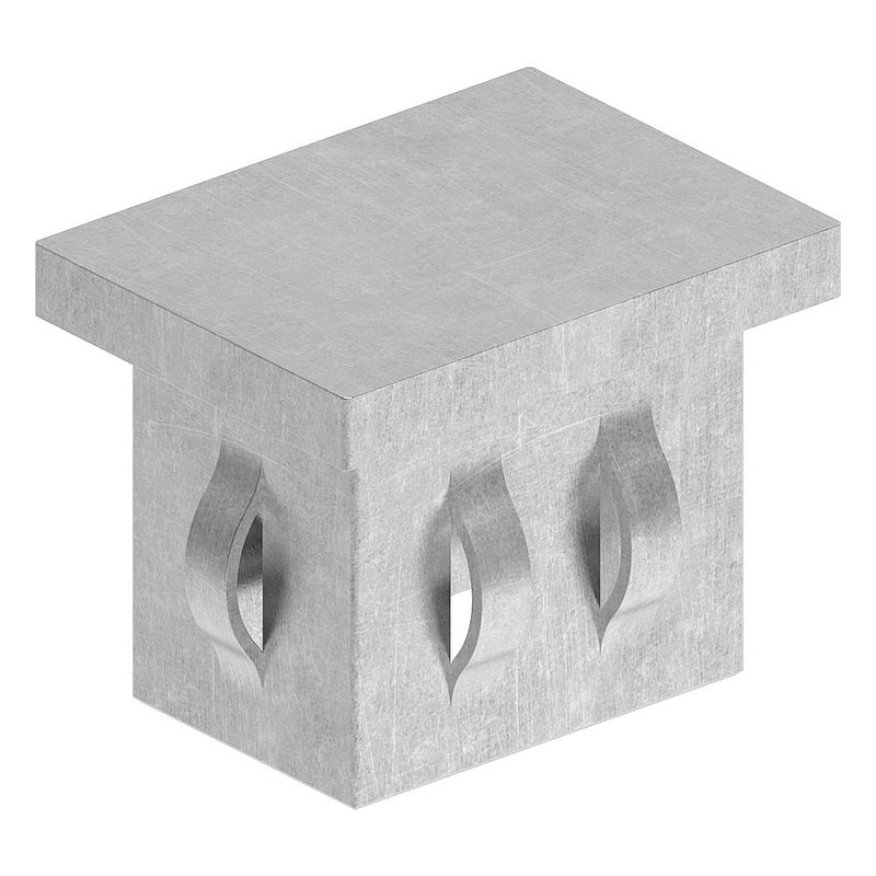 Stahleinschlagkappe, für, Rechteckrohr 40x30mm