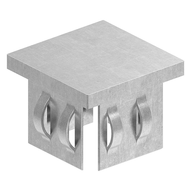 Stahleinschlagkappe, für Quadratrohr 40x40mm