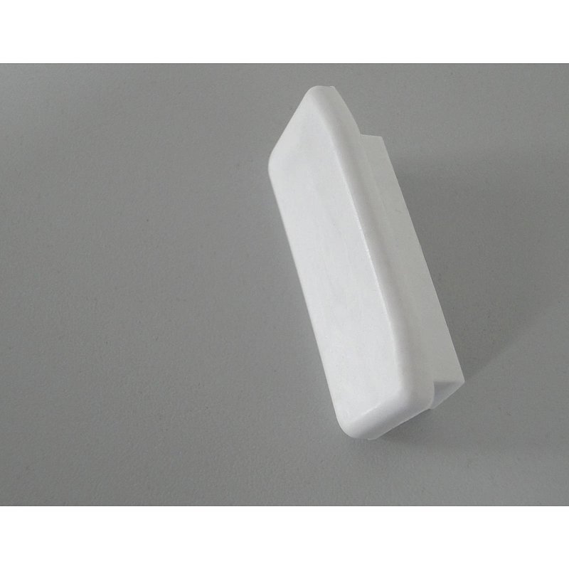 Endkappe für Kunststoffhandlauf für 40x8mm, signalweiß