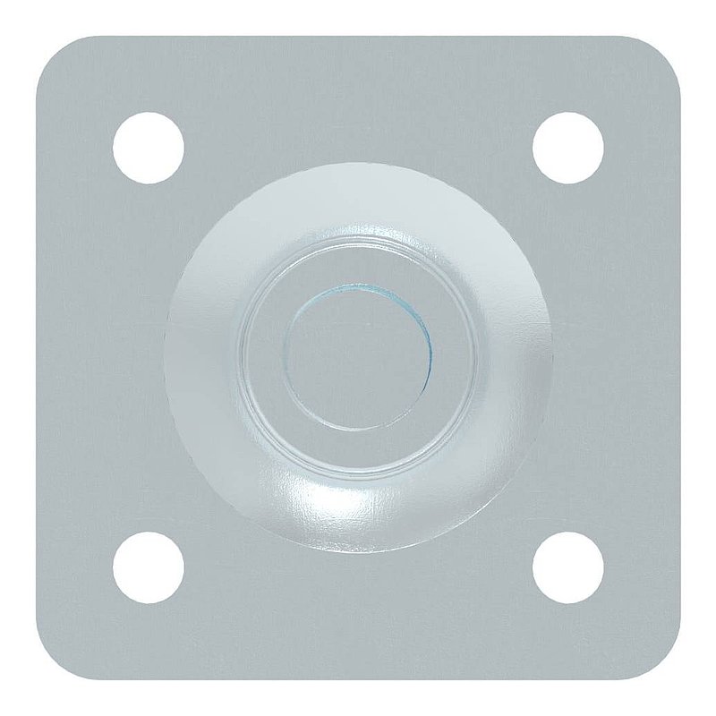 Paumelle de porte M24 avec plaque réglable, électro-zinguée