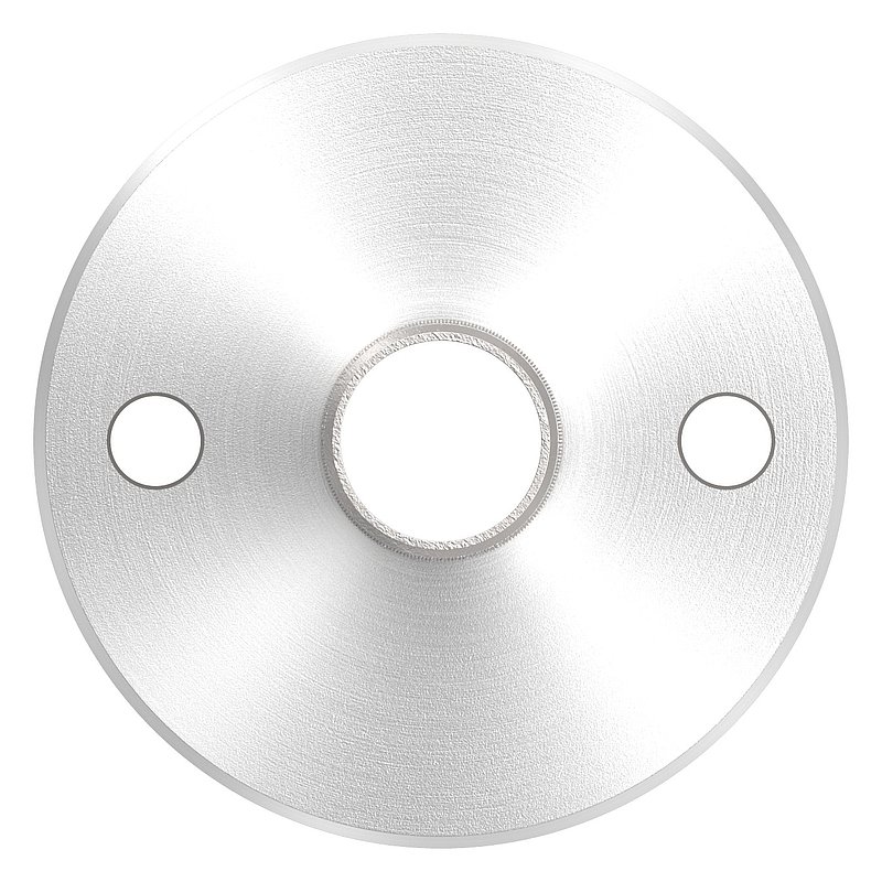 Wand- und Bodenanker mit Rändelung, für Rohr 33,7x2,0mm, V2A