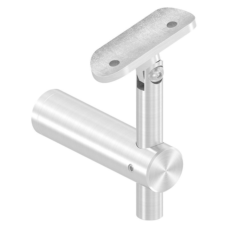 Handlaufhalter mit Gelenk, Handlaufanschlussplatte 42,4mm, V2A