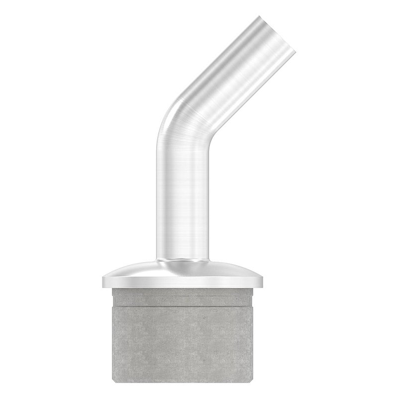 Rohrabschlussstopfen mit Stift 135°, für Rohr 42,4x2,5mm, V2A