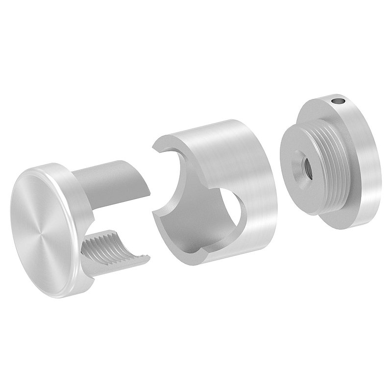 Brenk Grundhalter für Stäbe Ø 20mm, ALU
