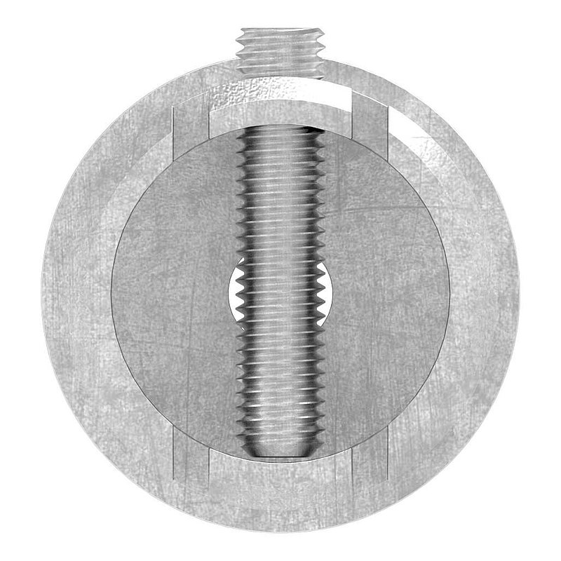 Anschlussstück 90°, Anschluss oben: 42,4mm, V2A