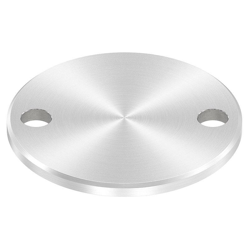 Ankerplatte Ø 100x6mm, mit Rundschliff und Fase, V2A