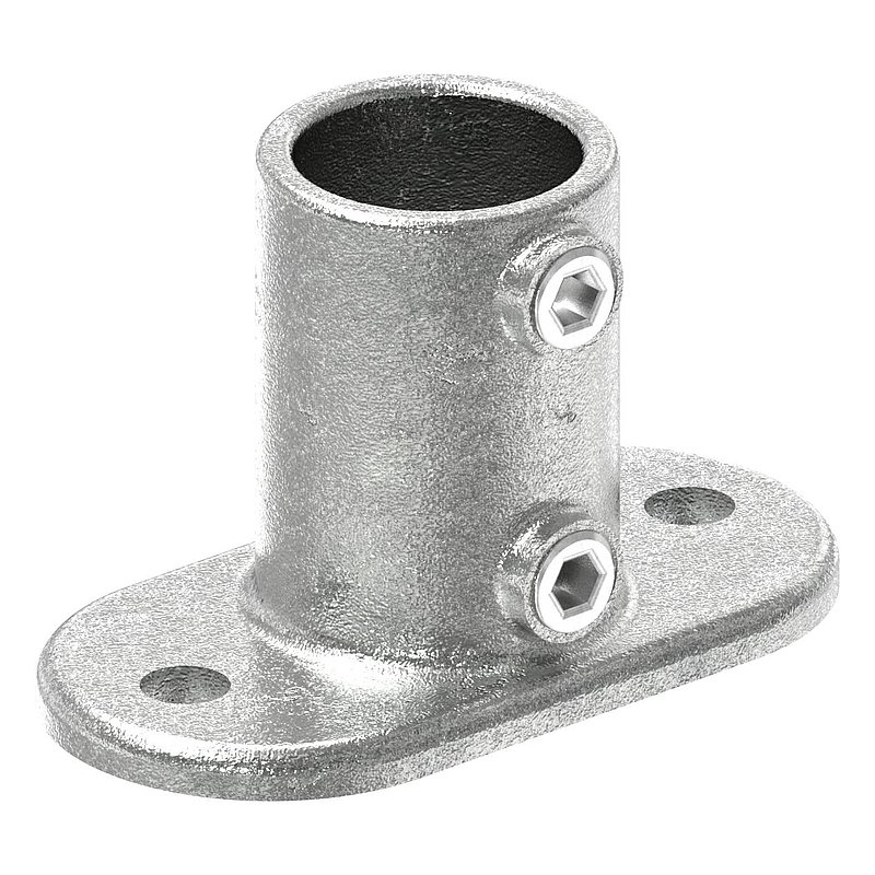 Wandhalter mit 2 Bohrungen, für Rohr Ø 42,4mm