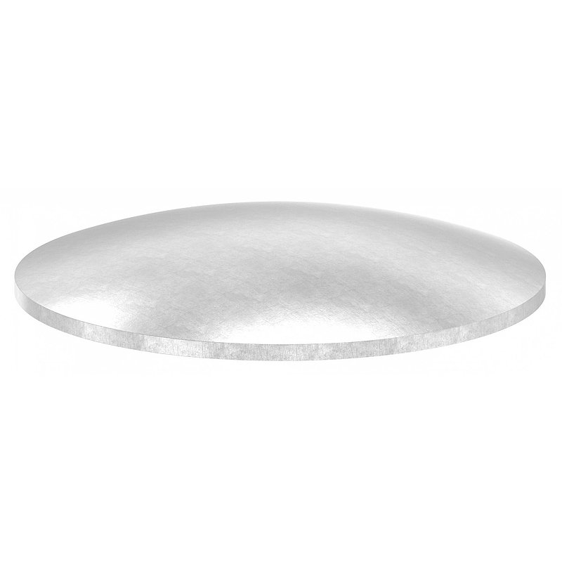 Gewölbte Schale Ø 76x2,5mm, H: 13mm, ungeschliffen, V2A