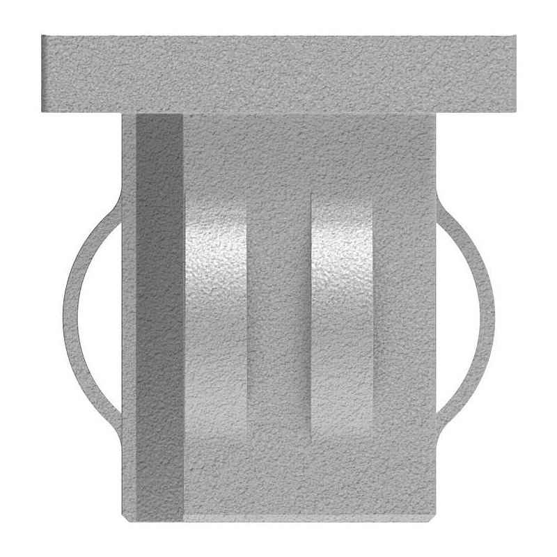 Stahleinschlagkappe, für Quadratrohr 30x30mm, verzinkt