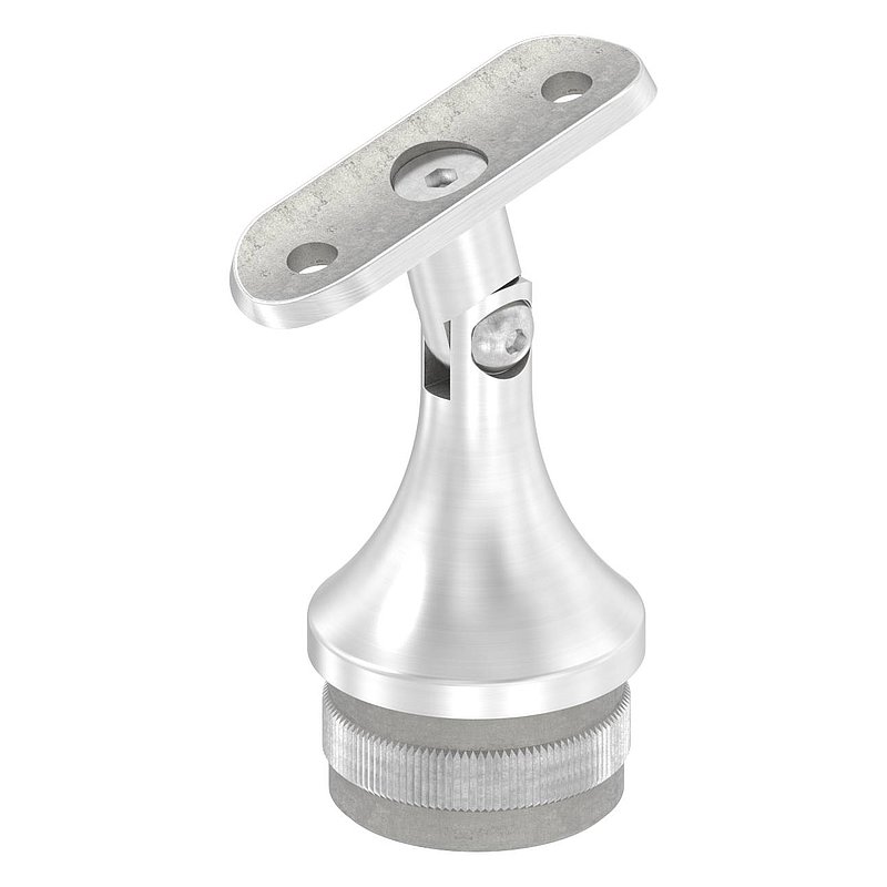 Bouchon pour extrémité de tube + articulation + plaque de racc., pour tube 42,4x2,0mm, V2A