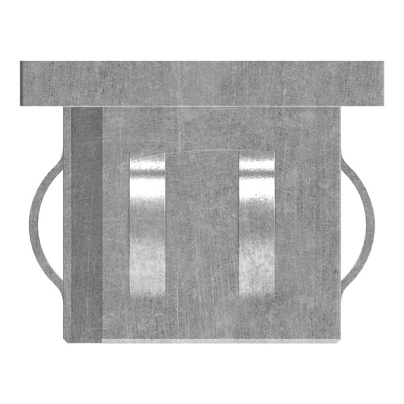 Stahleinschlagkappe, für Quadratrohr 40x40mm