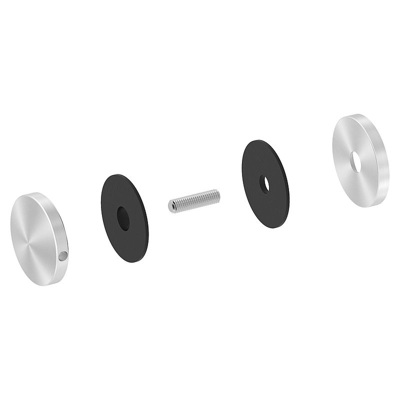 Glaspunkthalter Ø 52 mm, passend zu Brenk-Halter, ALU