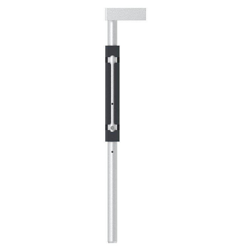 Bodenriegel mit Länge 490mm, zum Anschrauben, RAL 7016