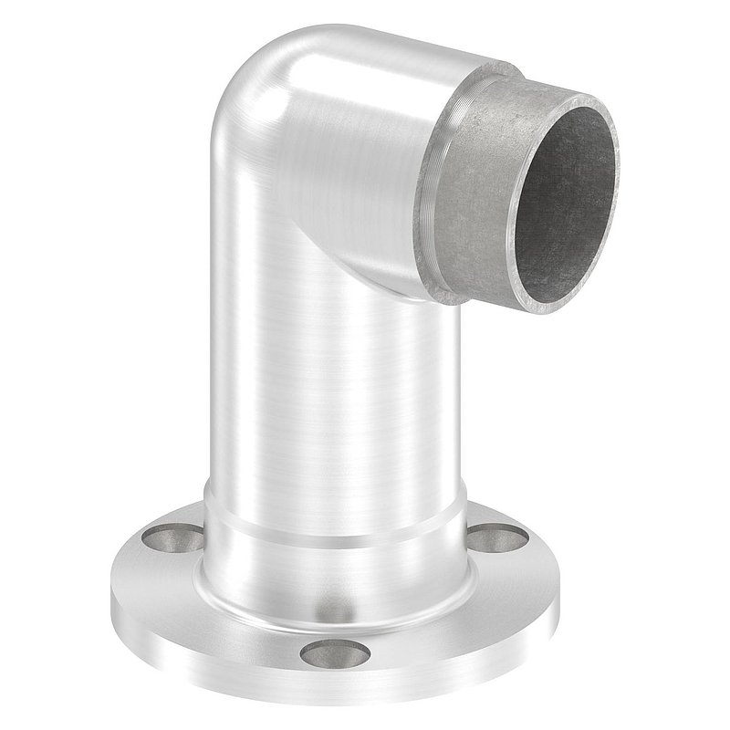 Wandhalter 90° lang, für Rohr 42,4x2,0mm, V2A