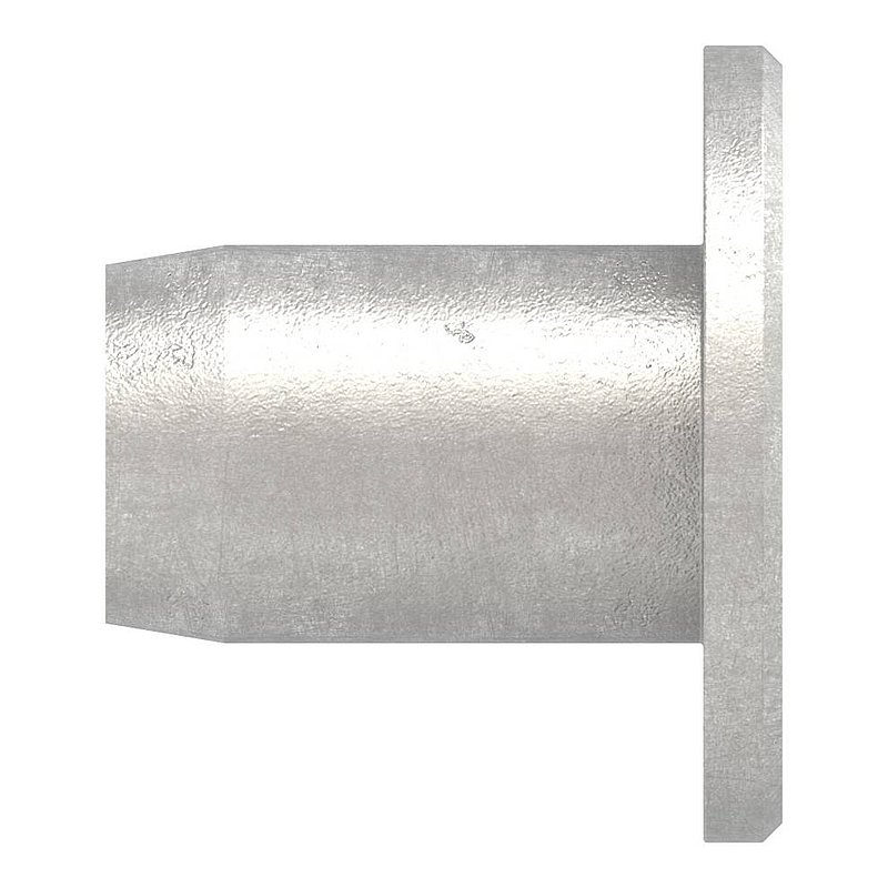 Hülsenmutter mit Flachkopf und ISK, M8, V2A