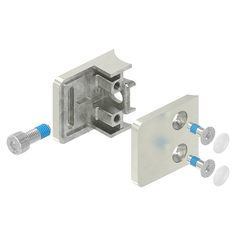 Glass clamp mod. 11, connection: 33.7mm, VA effect
