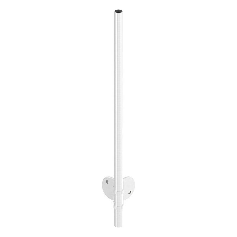 Edelstahlpfosten V2A zur Wandmontage für 90° Außeneck, H: 1190mm