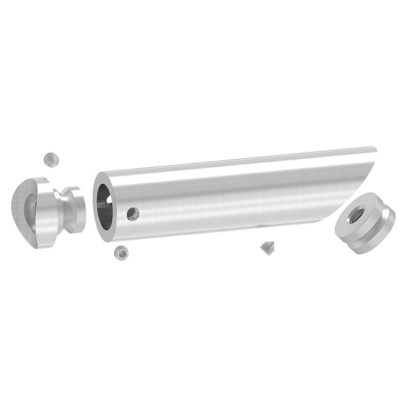 Rohrabstandshalter schräg, für Rohranschluss 42,4mm, V2A