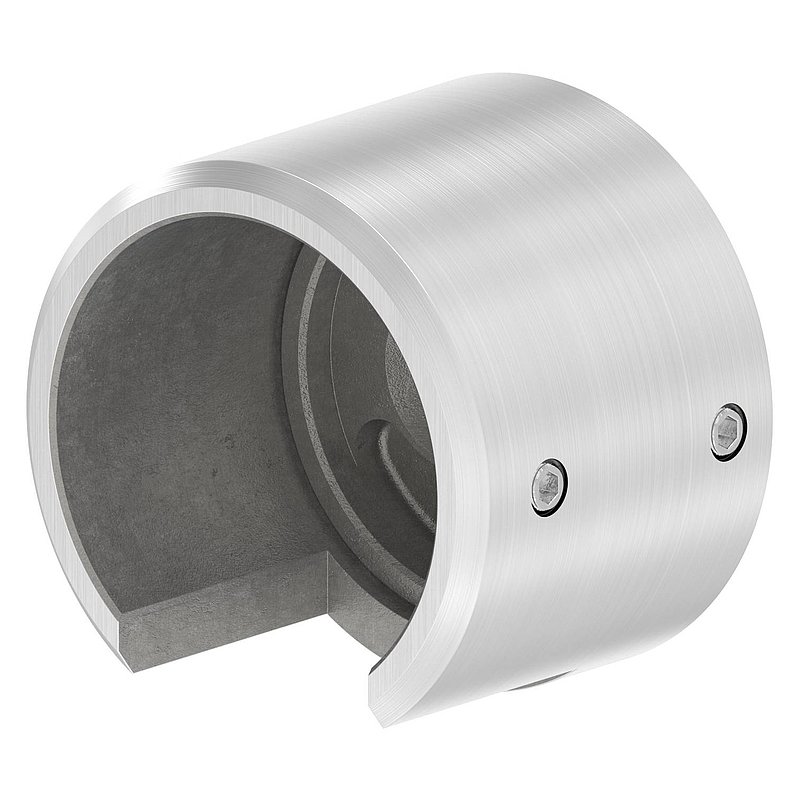 Wall mounting for slotted tube 42.4 mm, right, AISI316