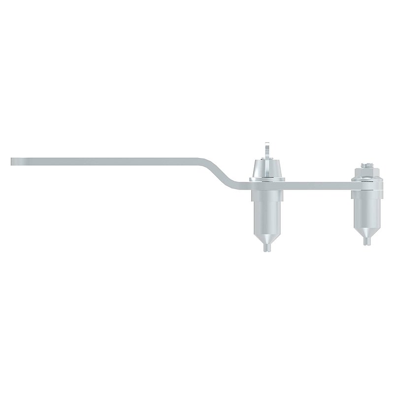 Fork spanner for sliding glass door, AISI304