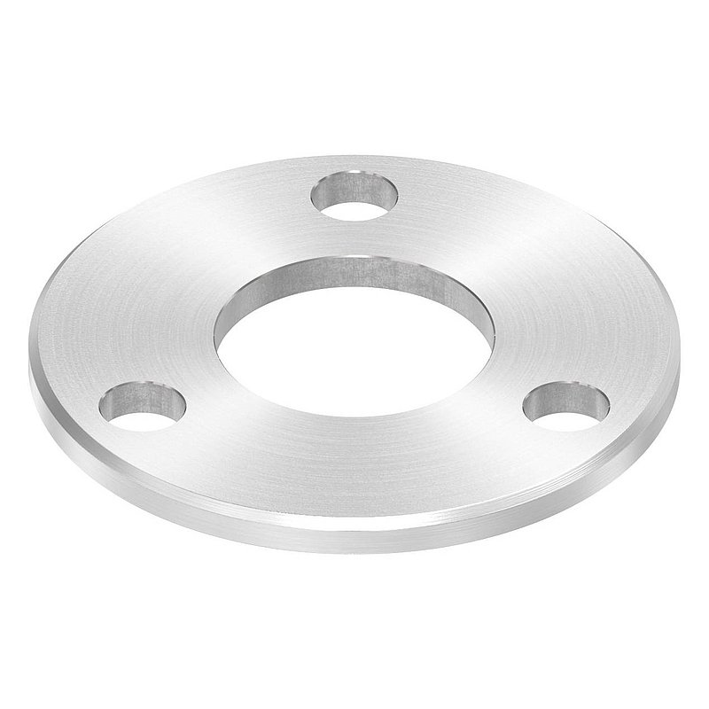 Ankerplatte Ø 100x6mm, mit Rundschliff und Fase, V2A