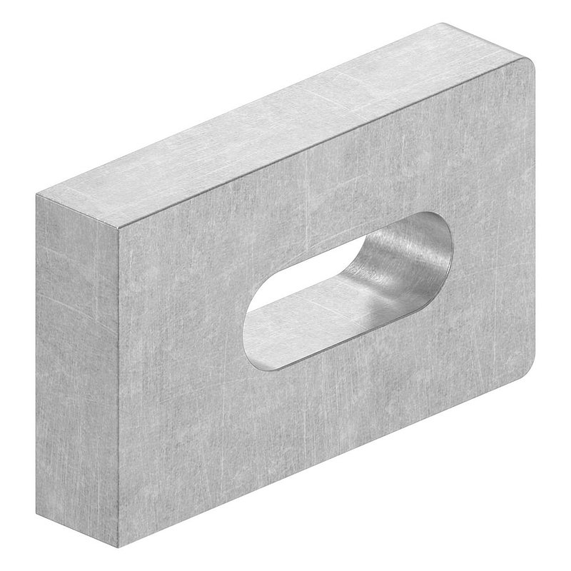Weld-on bracket square 50x30x10mm
