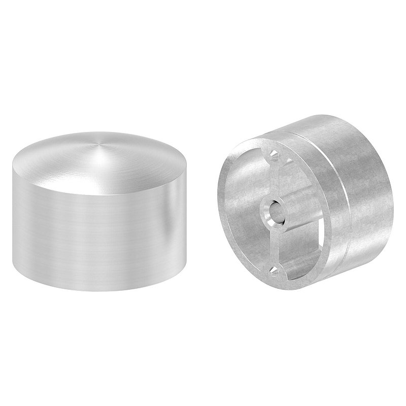 Endkappe für 42,4mm Holzhandlauf, V2A
