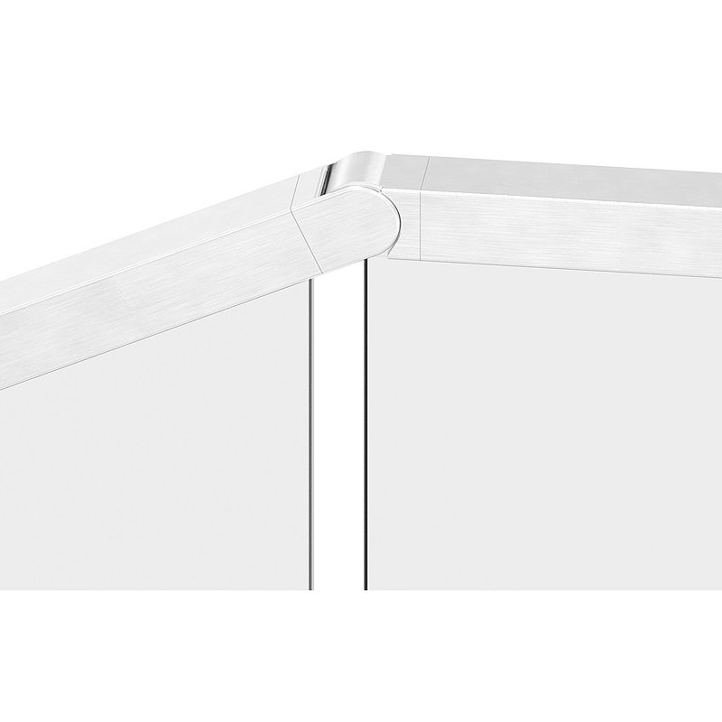 Verbinder flexibel für Quadratnutrohr 40x40mm, V4A